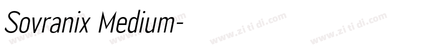 Sovranix Medium字体转换 Sovranix Medium字体转换
